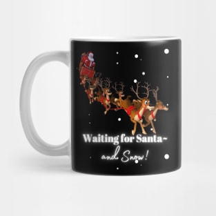 WAITING FOR SANTA…AND SNOW! Mug